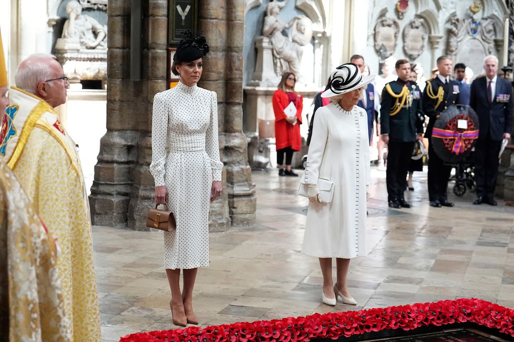 The Princess of Wales and Queen Camilla attend a service of thanksgiving to mark the 80th anniversary of VE Day  