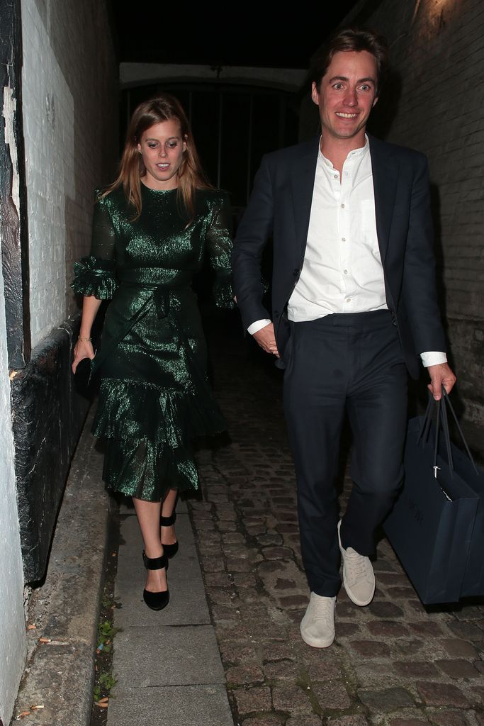 Beatrice of York and Edoardo Mapelli Mozzi seen attending The Dior Sessions
