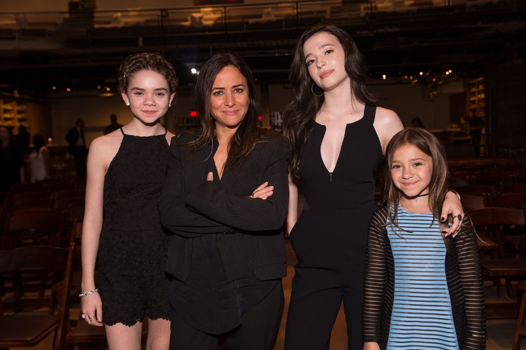 Actresses Hannah Alligood, Pamela Adlon, Mikey Madison, and Olivia Edward attend the premiere of 'Better Things' at NeueHouse Hollywood on September 7, 2016 in Los Angeles, California.