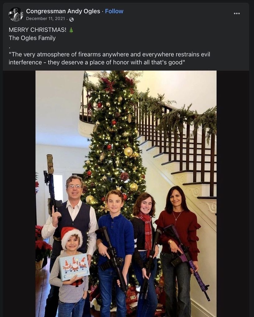 Congessman Andy Ogles' Christmas photo