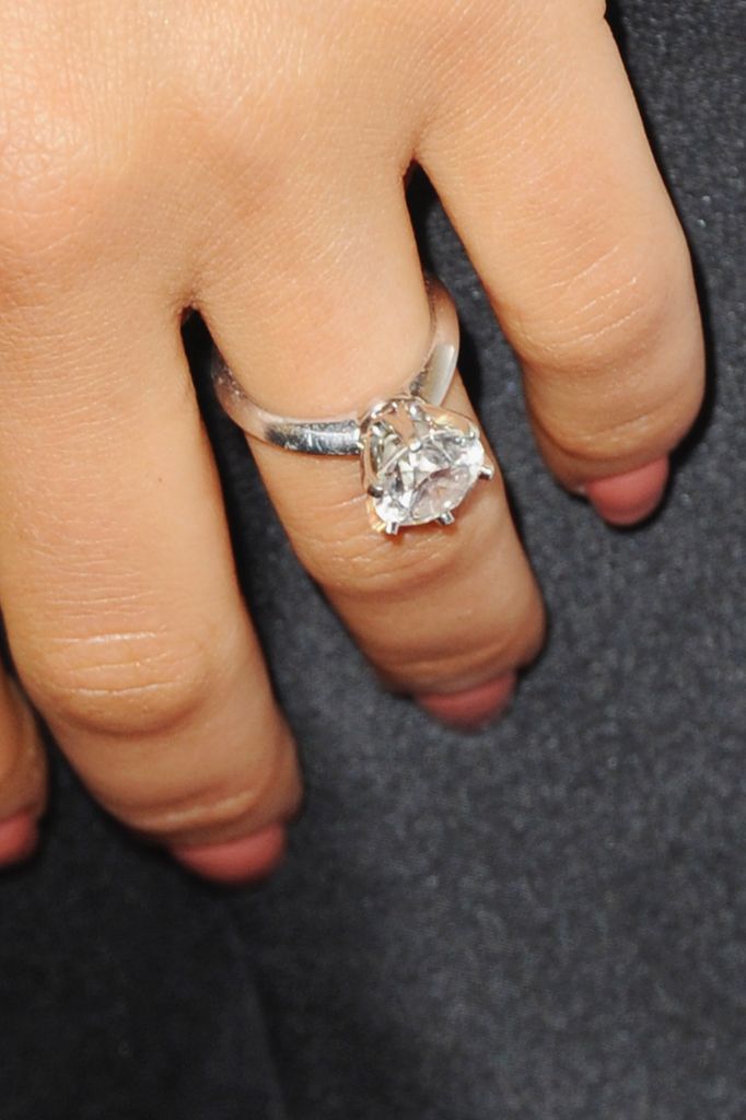 diamond ring on finger