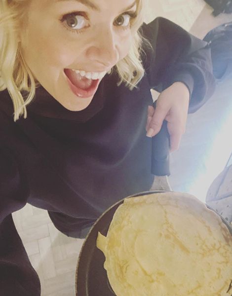 holly willoughby pancake day