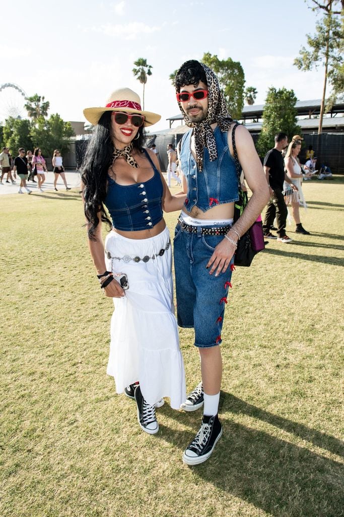 Festival goers attend the 2024 Coachella Valley Music and Arts Festival at Empire Polo Club on April 19, 2024 in Indio, California. (Photo by Timothy Norris/Getty Images for Coachella)