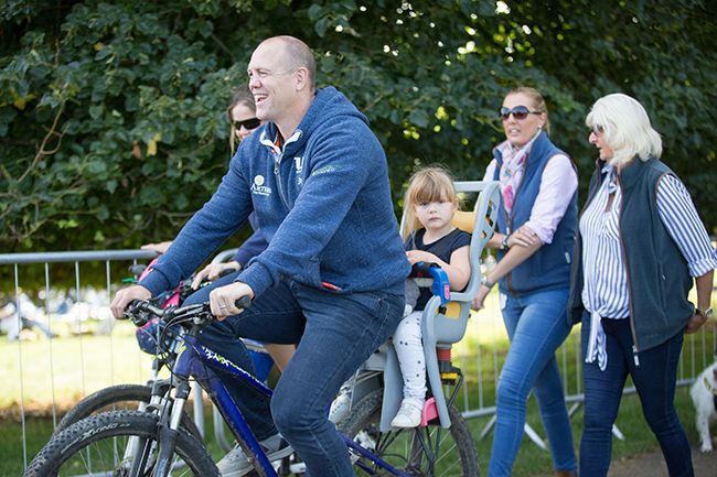 mike tindall and mia cycling