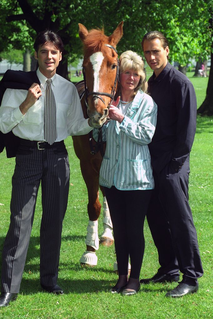 Jilly Cooper pictured with Marcus Gilbert