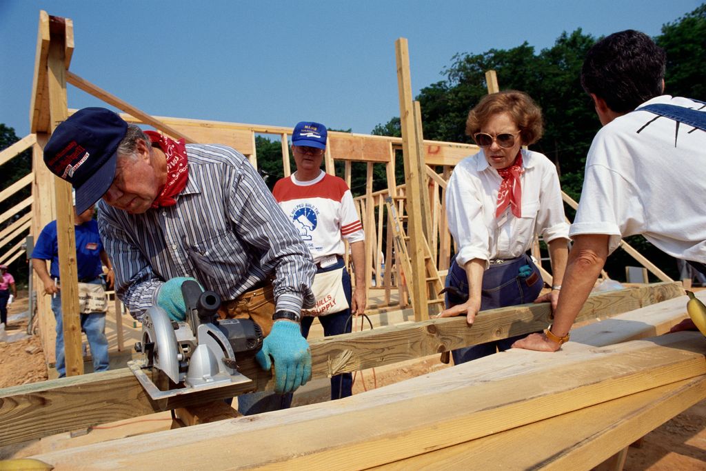 Chip told HELLO! that his mom and dad (pictured) both loved Habitat for Humanity 'for years and years'