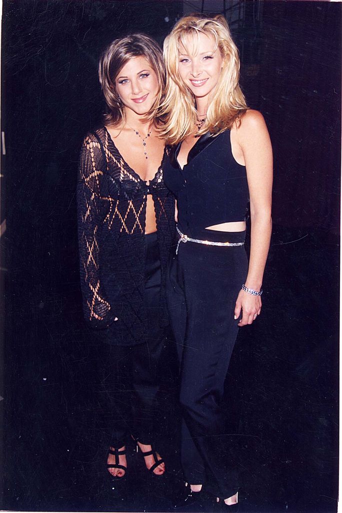 Jennifer Aniston & Lisa Kudrow during 1995 VH1 Honors in Los Angeles, California, United States.