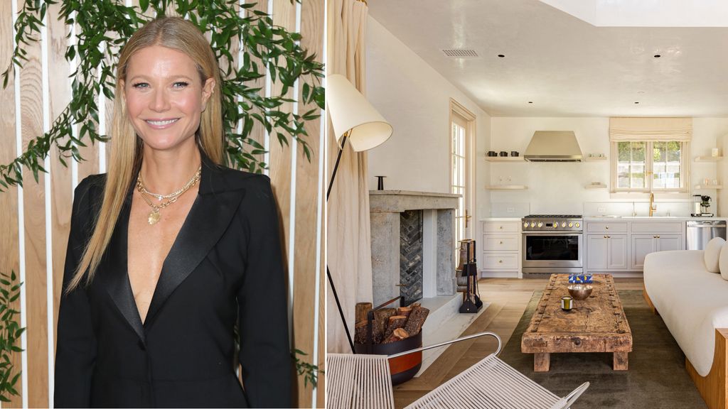 Gwyneth Paltrow and a view inside her Montecito guest home