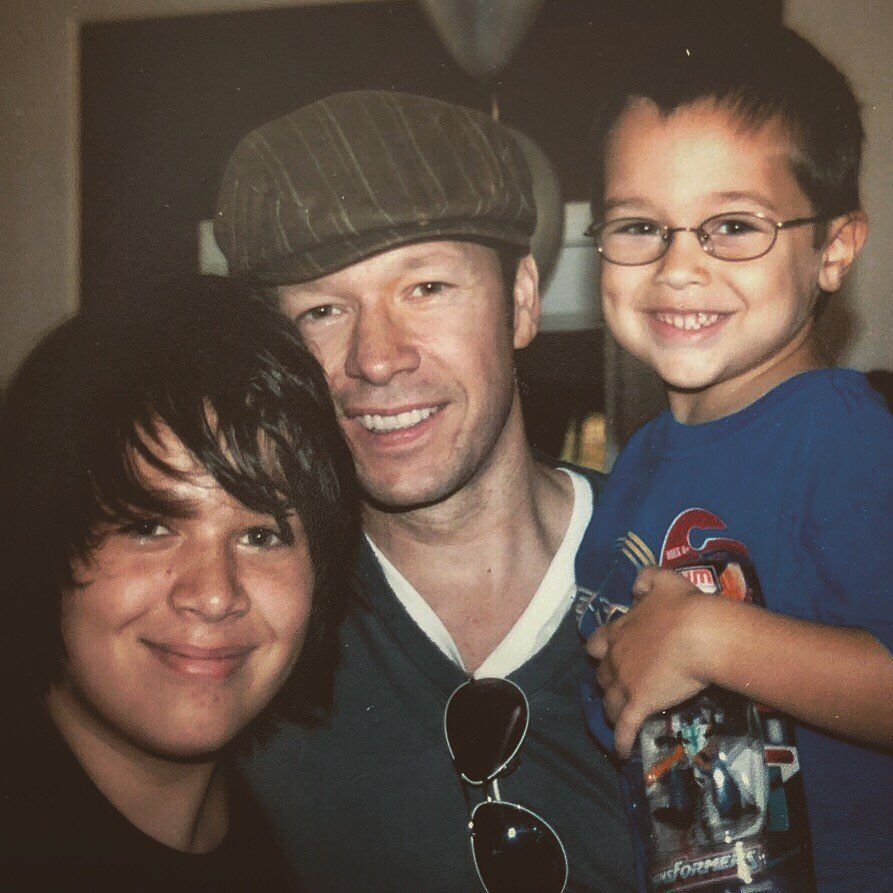 Donnie Wahlberg with his sons 