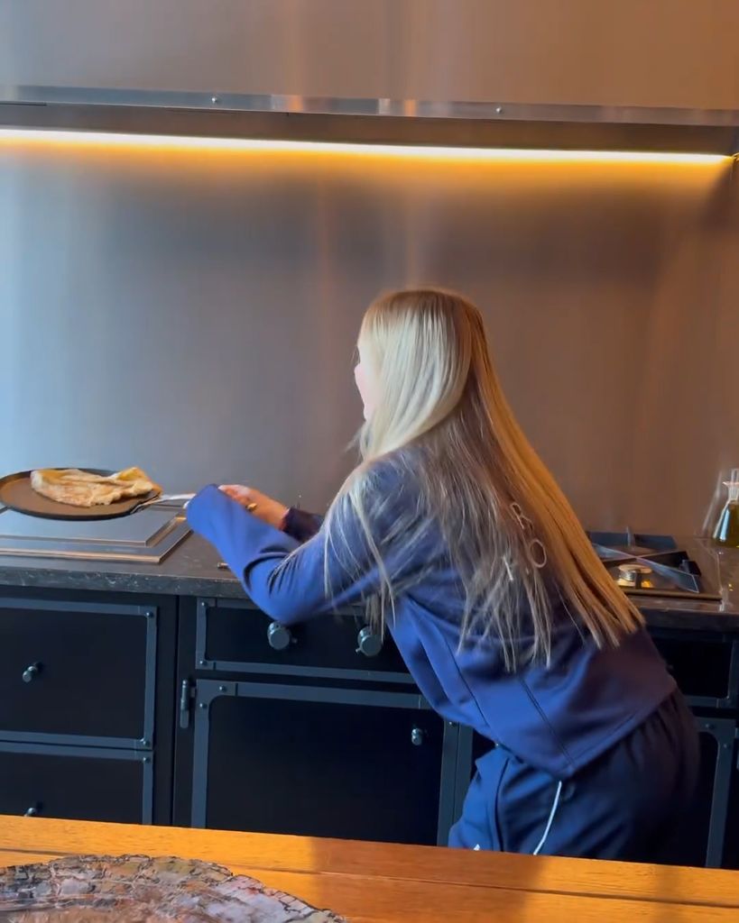 Harper Beckham is ultra-blonde with longest hair to date in latest home video