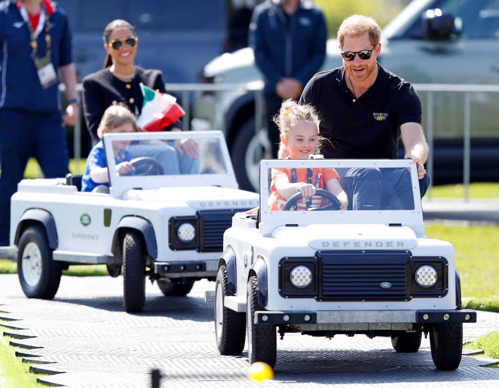 Harry and Meghan arriving at the 2020 Invictus Games in The Hague, Netherlands