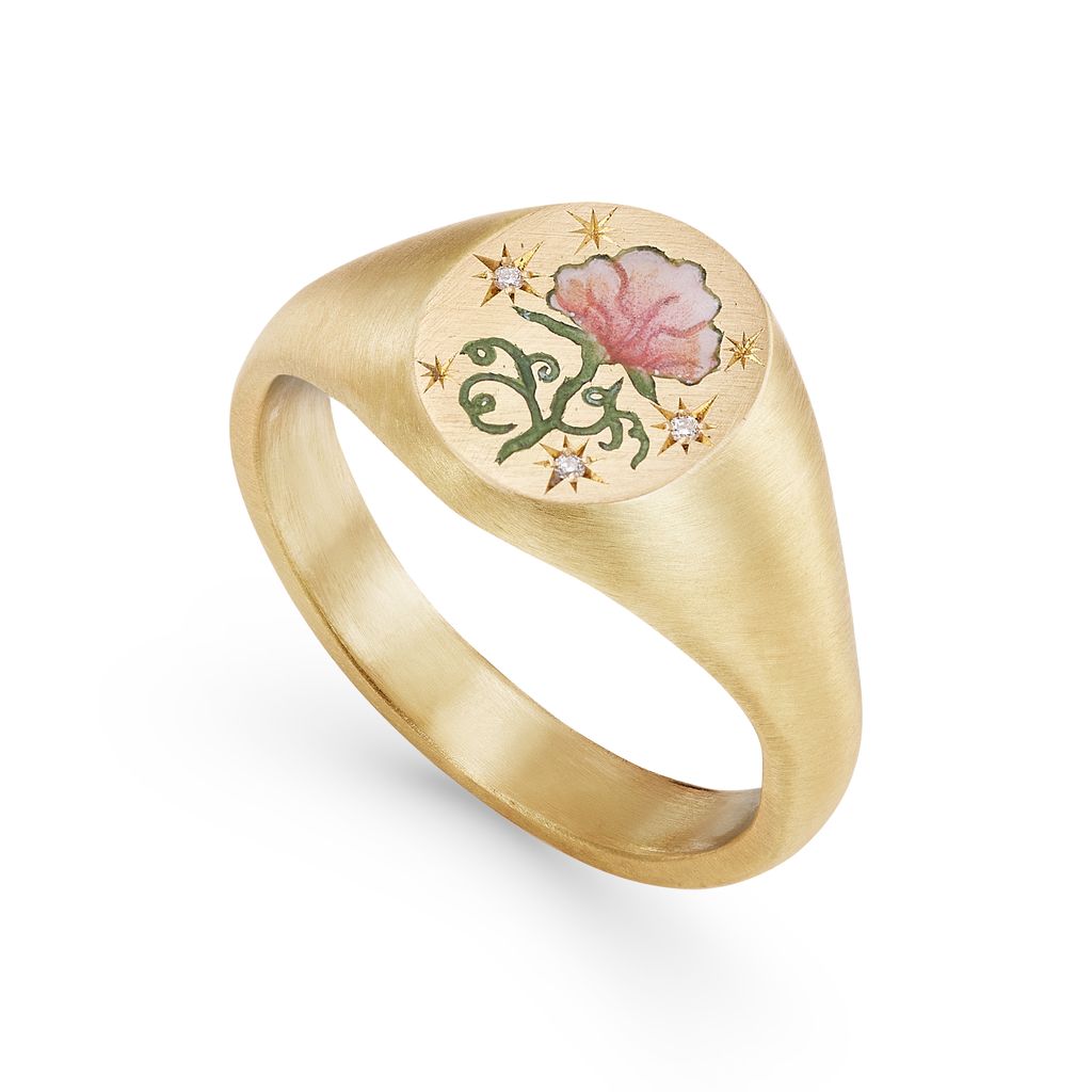 Cece Jewellery - Rose & Diamond Ring