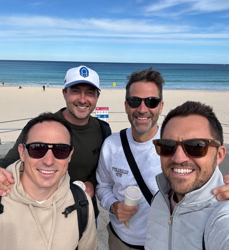Gethin has been in Australia with friends watching the Lions