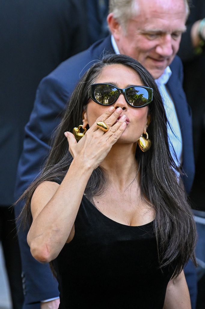 Salma Hayek attends the Balenciaga Haute Couture Fall/Winter 2025/2026 show
