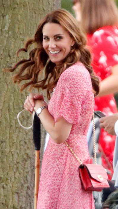 Kate Middleton carrying the Mulberry Darley bag in red