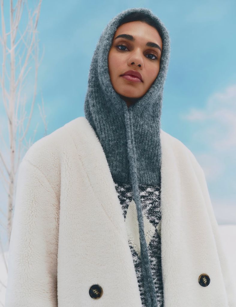M&S wool knitted hood