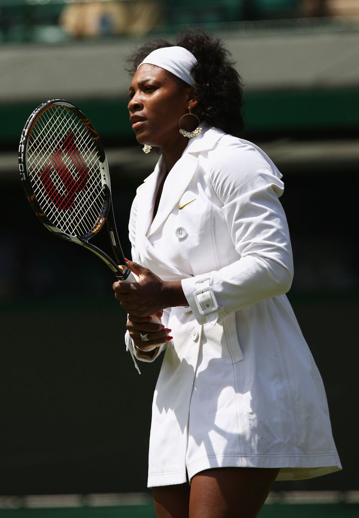 Serena embraced her natural hair texture at Wimbledon in 2008