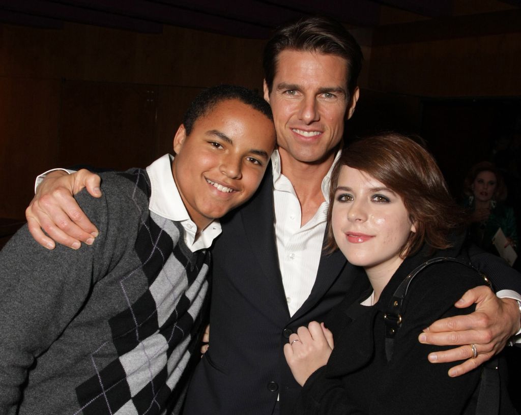 Connor Cruise, Tom Cruise and Isabella Cruise at United Artists Pictures and MGM premiere of 'Valkyrie' on December 18, 2008 at the Directors Guild of America in Los Angeles, California.
