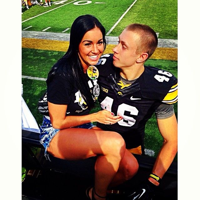 George Kittle and Claire Kittle in a throwback image shared on Instagram