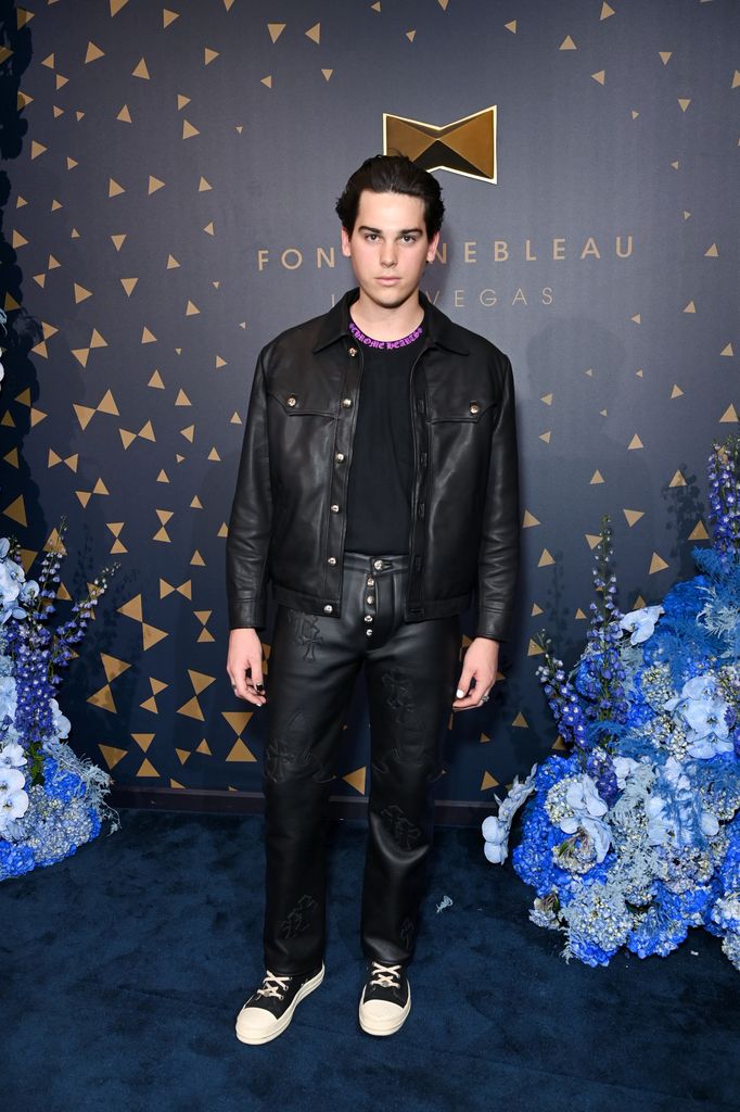 Paris Brosnan attends the Fontainebleau Las Vegas Star-Studded Grand Opening Celebration on December 13, 2023