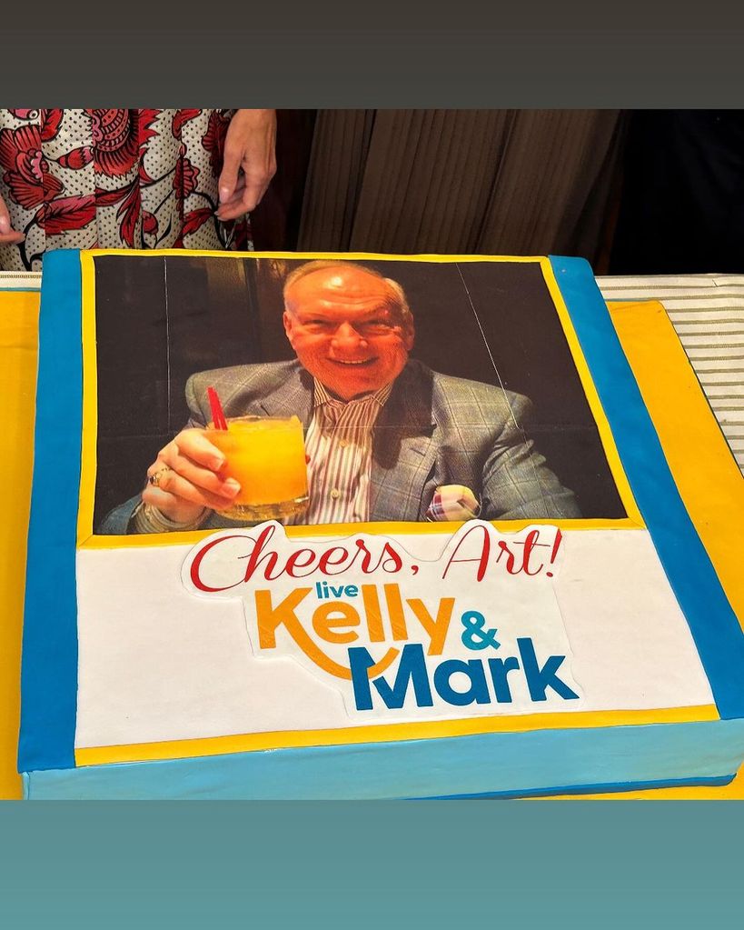 Art Moore received a special goodbye cake 