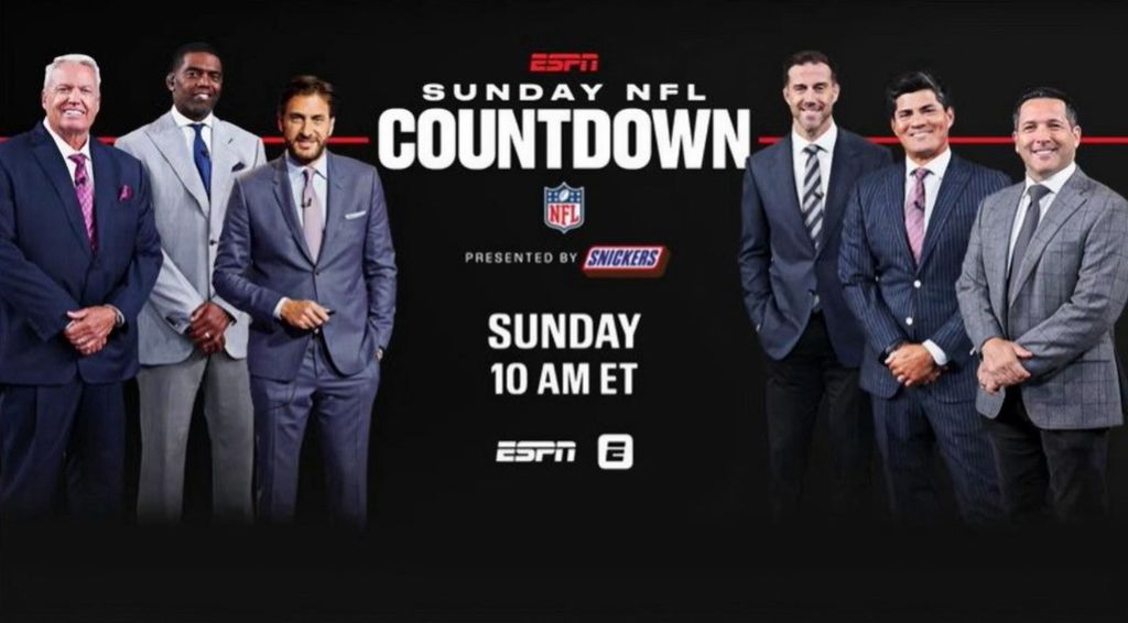 photo of promotional poster for espn sunday nfl countdown
