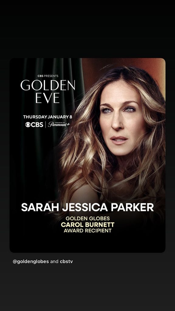 photo of announcement of sarah jessica parker as 2026 carol burnett award honoree