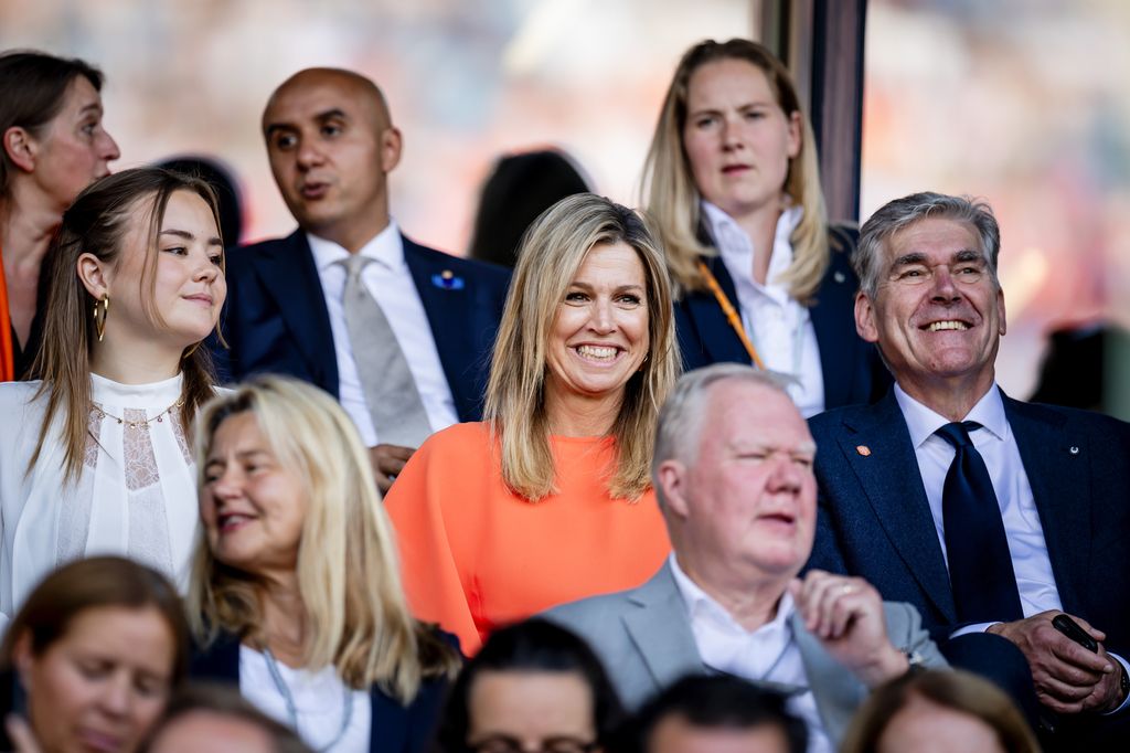 Princess Ariane and Queen Maxima at the euros