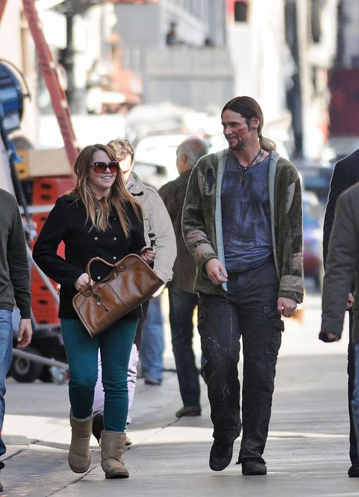 Jim and Jane spotted on the movie set of 'The Incredible Burt Wonderstone' 