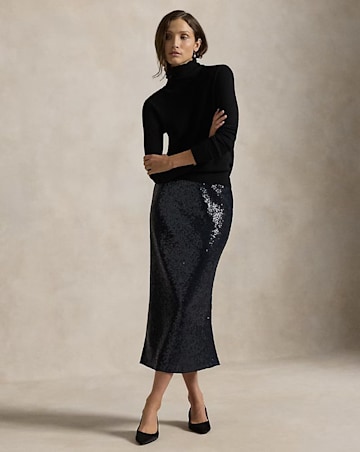 ralph lauren sequin skirt