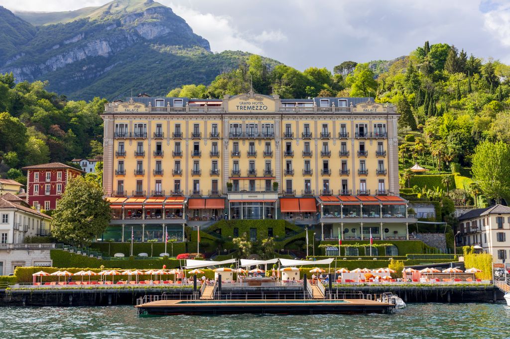 The Grand Hotel Tremezzo on May 03, 2024 in Lake Como, Italy