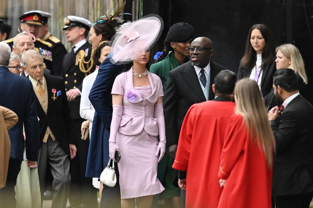 Edward Enninful and Katy Perry arrived together at Westminster Abbey 