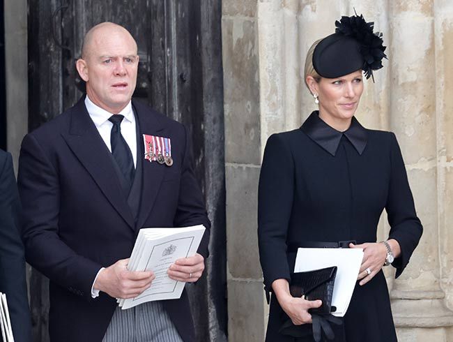 mike tindall queen funeral