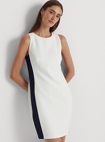 ralph lauren white dress with black trim