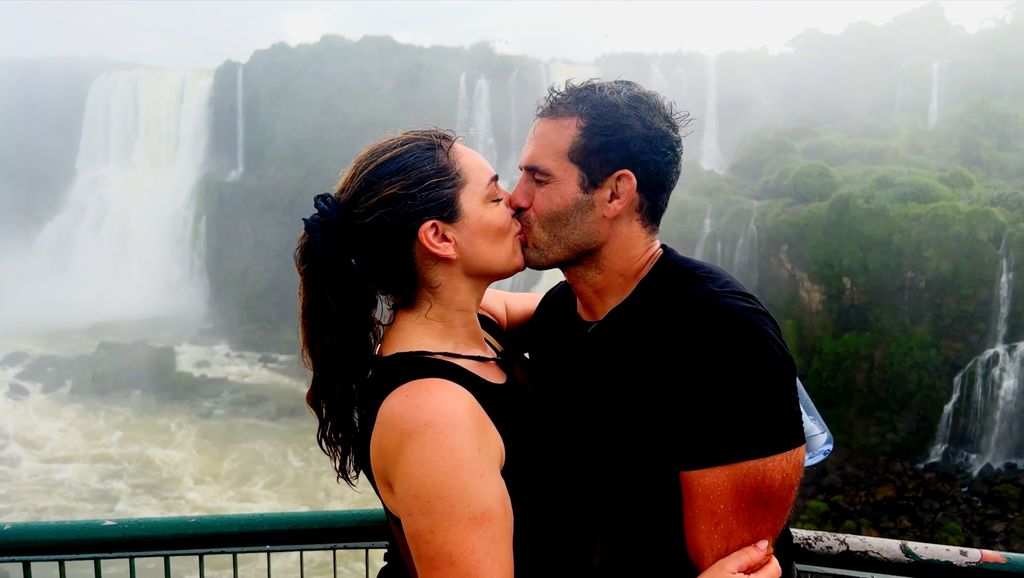 Kelly Brook and her husband Jeremy Parisi in Celebrity Race Across The World