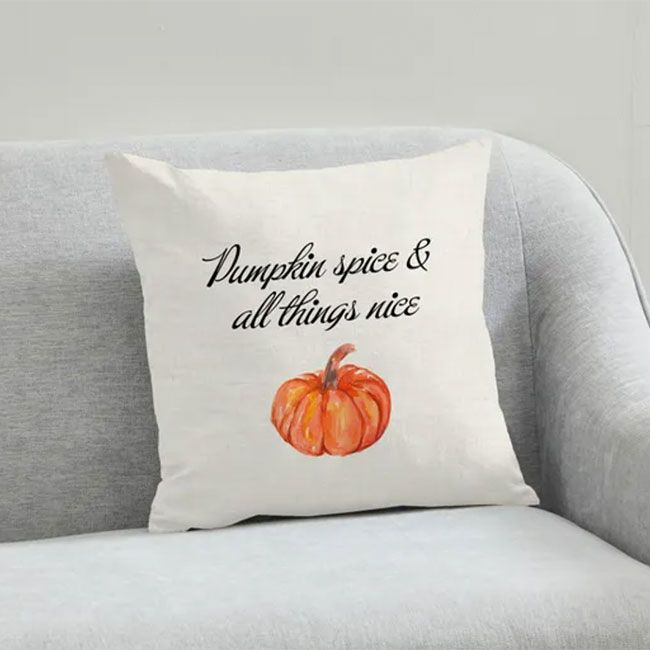 dunelm pumpkin pillow