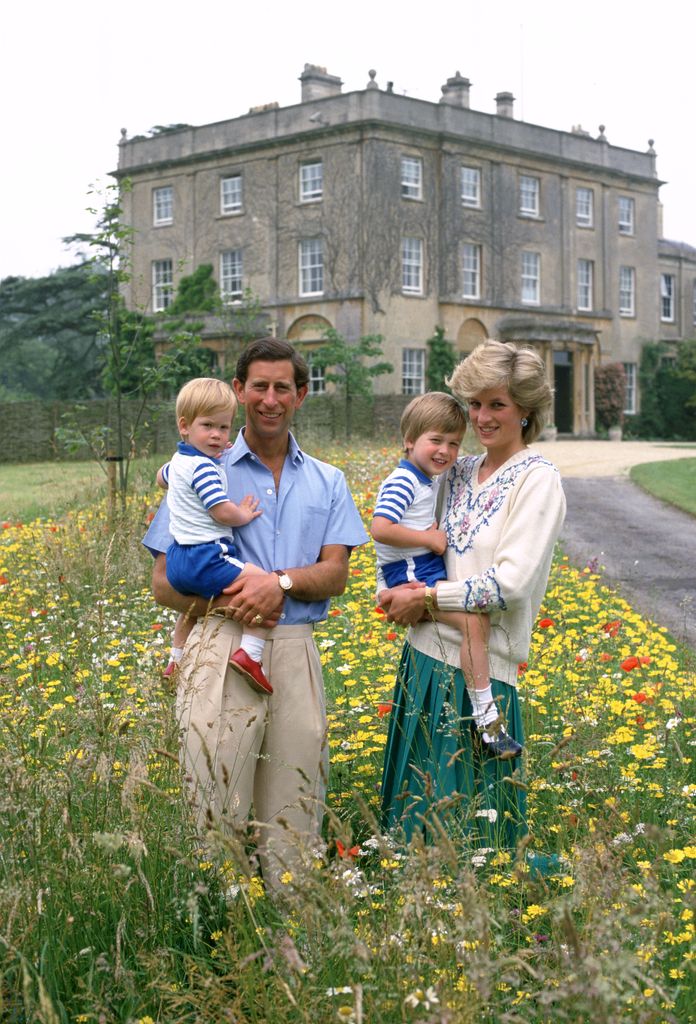 Princess Diana always put her family first, here pictured with her husband and sons