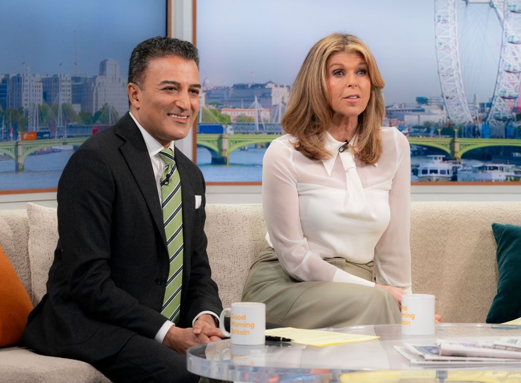 Adil Ray, Kate Garraway on 'Good Morning Britain show, London, UK - 22 Mar 2024