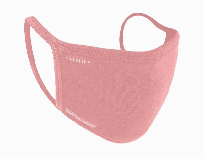 pink face mask covering casetify