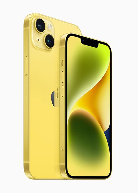 Apple iphone in new yellow