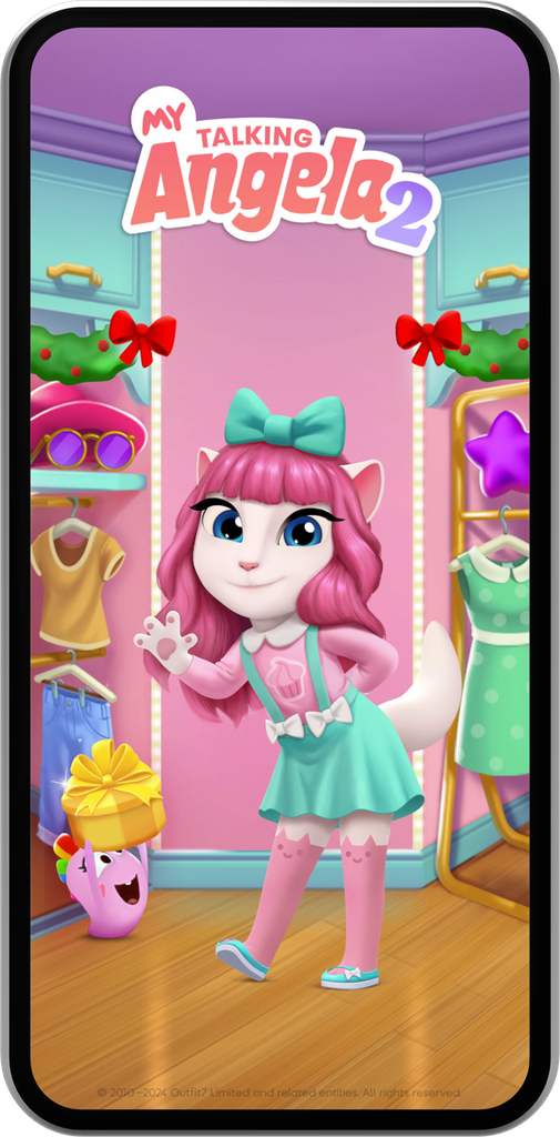 My Talking Angela wearing Cutie-Pie Cupcake 2021 outfit