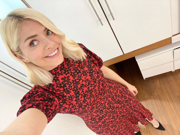 holly willoughby red dress 