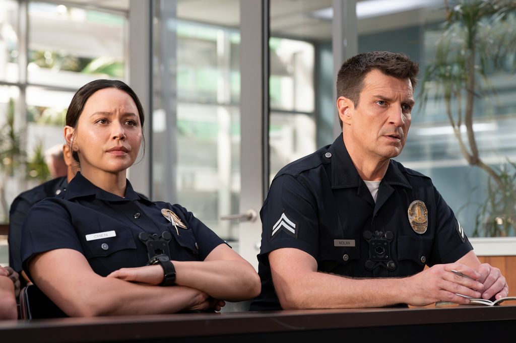 MELISSA OÕNEIL, NATHAN FILLION in The Rookie