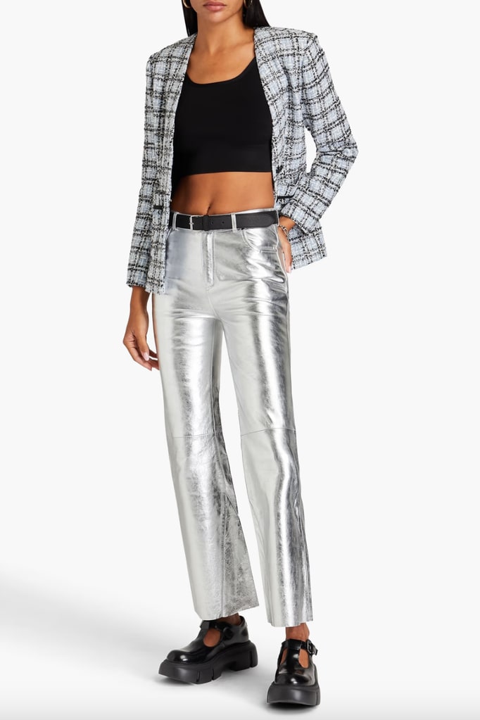 Maje silver trousers