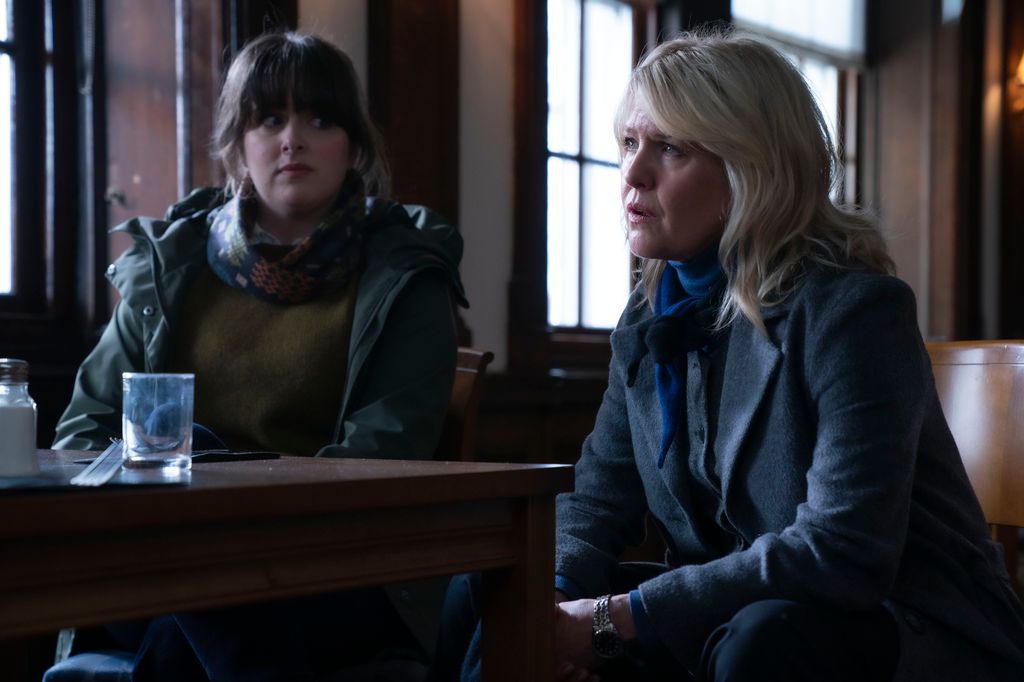 Alison O'Donnell and Ashley Jensen in Shetland