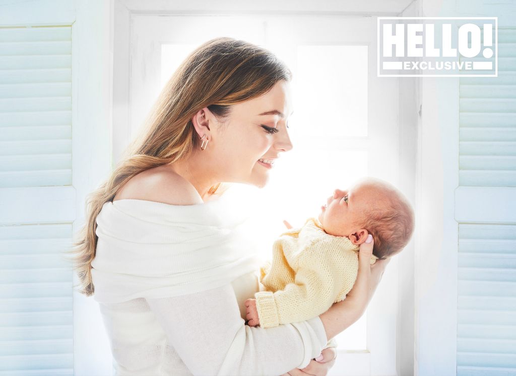 Rosie Kelly poses with baby Billie for exclusive HELLO! shoot