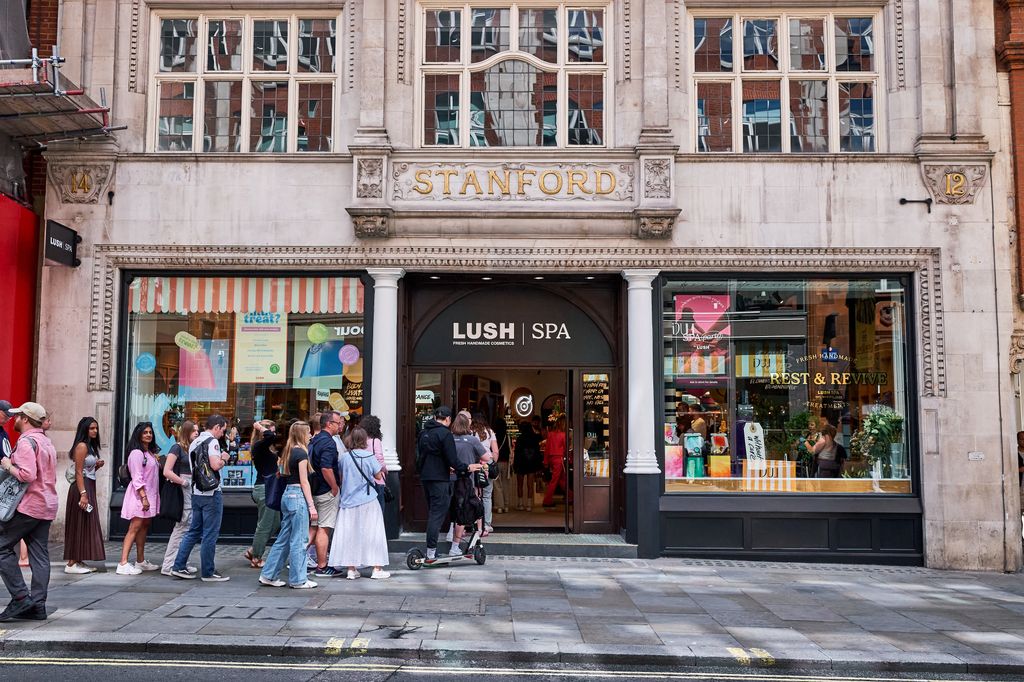 Lush's spa in covent garden 