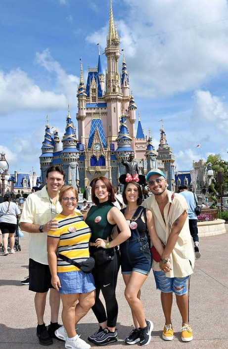 Janette Manrara and her family at Disneyworld