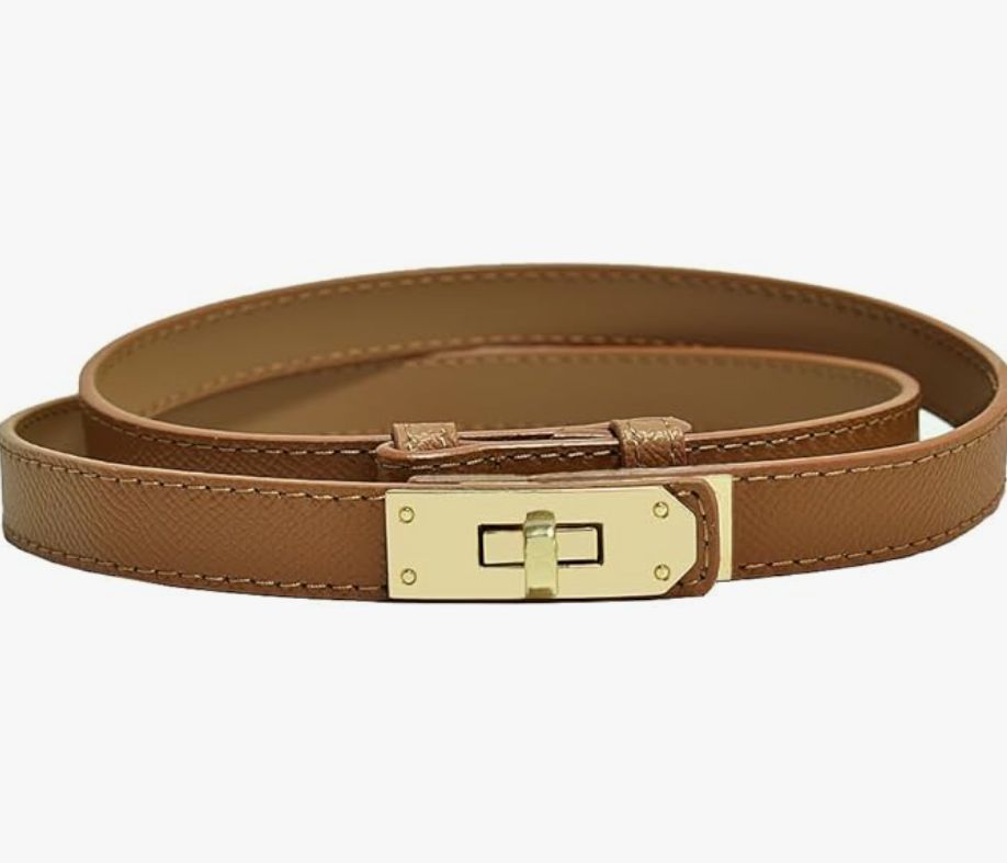 Amazon PACDE Western Thin Leather Belt