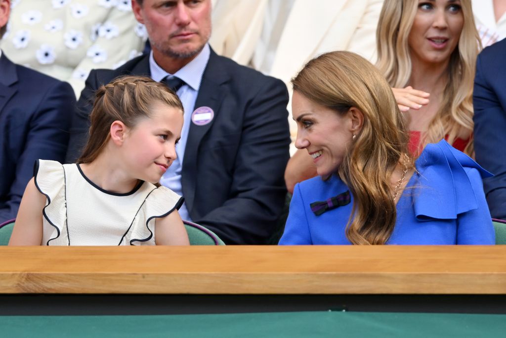Princess Charlotte smiling at kate